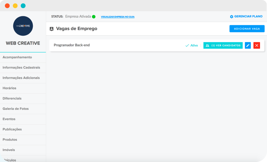 Vagas de emprego