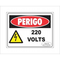 PLACA DE PERIGO 220 VOLTS PLACA DE PERIGO 220 VOLTS