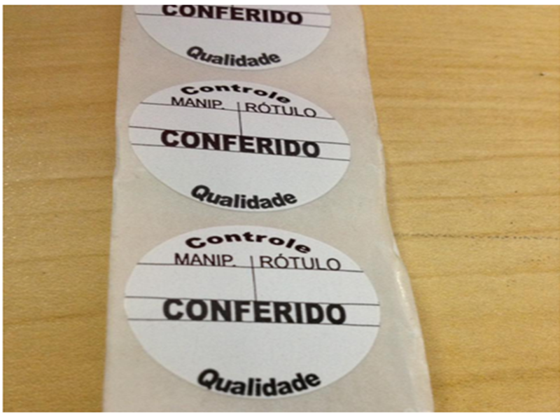 Etiqueta especial para qualidade